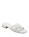 Marc Fisher Ltd Women's Casara Slip-on Square Toe Dress Sandals In Ivory
