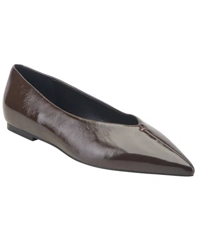 Marc Fisher Ltd Women's Casee Pointed Toe Dress Flats In Brown