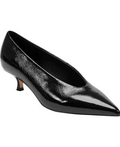 Marc Fisher Ltd Women's Cecile Kitten Heel Pumps In Black