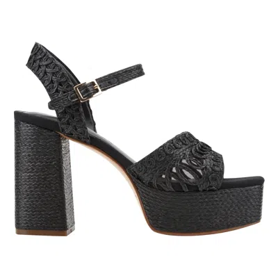 Marc Fisher Ltd Chayse Ankle Strap Platform Sandal In Black