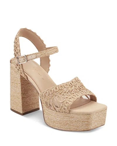 Marc Fisher Ltd Women's Chayse Platform Sandals In Neutral