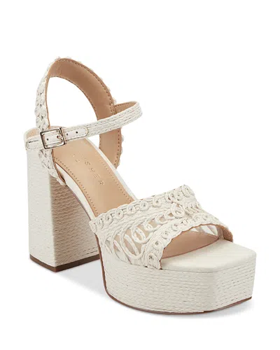 Marc Fisher Ltd Chayse Ankle Strap Platform Sandal In Neutral