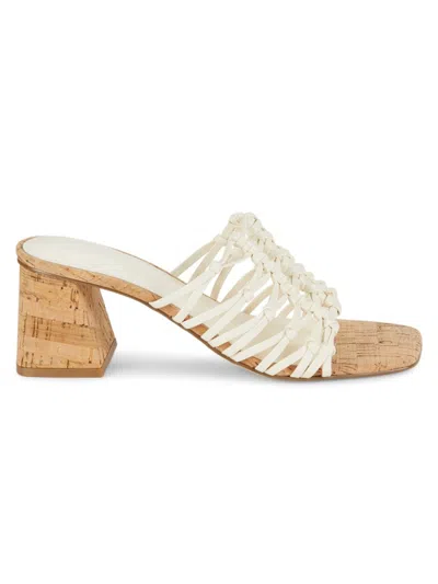 Marc Fisher Ltd Women's Colica Block Heel Sandals In Ivory