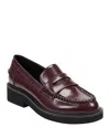 Marc Fisher Ltd Dagman Penny Loafer In Burgundy
