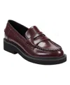 Marc Fisher Ltd Dagman Penny Loafer In Burgundy
