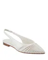 Marc Fisher Ltd Dalatee Slingback Pointed Toe Flat In Ivory