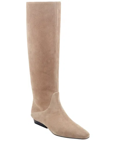 Marc Fisher Ltd Women's Dalli Knee High Flat Dress Boots In Brown