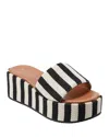 Marc Fisher Ltd Daylin Platform Wedge Slide Sandal In Black