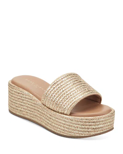 Marc Fisher Ltd Women's Daylin Platform Sandals In Gold