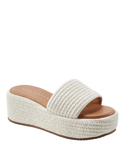 Marc Fisher Ltd Women's Daylin Platform Sandals In White