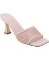 Marc Fisher Ltd Crystal Mesh Leather Mule Sandals In Light Pink