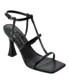 Marc Fisher Ltd Women's Dennie Strappy Leather Dress Sandal In Black Leather
