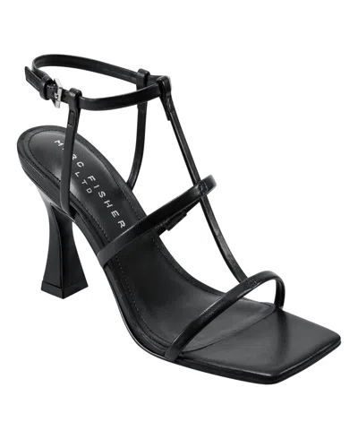 MARC FISHER LTD WOMEN'S DENNIE CAGED TAPERED HEEL SANDALS