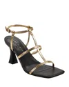 Marc Fisher Ltd Women's Dennie Square Toe Strappy Mid Heel Sandals