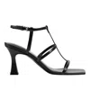 Marc Fisher Ltd Women's Dennie Strappy Leather Dress Sandal In Black