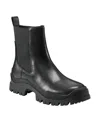 Marc Fisher Ltd Women's Farris Ankle Lug-sole Casual Booties In Black Leather