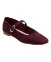 Marc Fisher Ltd Garissa Mary Jane Flat In Burgundy