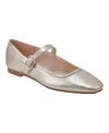 Marc Fisher Ltd Garissa Mary Jane Flat In Gold Leather