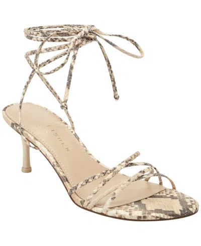 Marc Fisher Ltd Women's Gineva Lace-up Dress Sandals In Animal Print