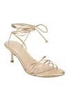 Marc Fisher Ltd Women's Gineva Strappy Leather Dress Sandals In Gold