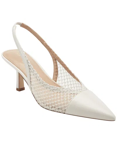 Marc Fisher Ltd Gipsi Pointed Toe Slingback Pump In White
