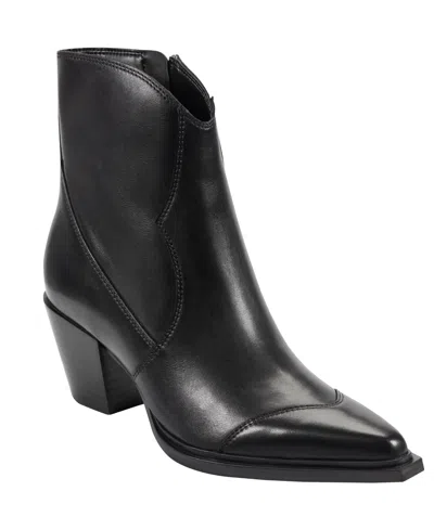 Marc Fisher Ltd Women's Giulie Western Block Heel Booties