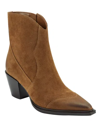MARC FISHER LTD WOMEN'S GIULIE WESTERN BLOCK HEEL BOOTIES