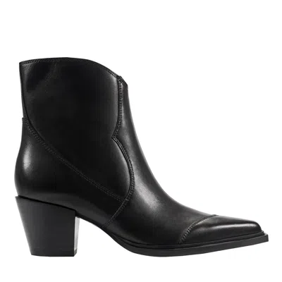 MARC FISHER LTD Women's Giulie Western Leather Ankle Bootie