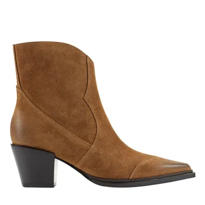 MARC FISHER LTD Women's Giulie Western Leather Ankle Bootie