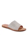 Marc Fisher Ltd Grayce Woven Leather Sandals In Gray