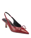 Marc Fisher Ltd Women's Gretel Slingback Kitten Heel Pumps In Red