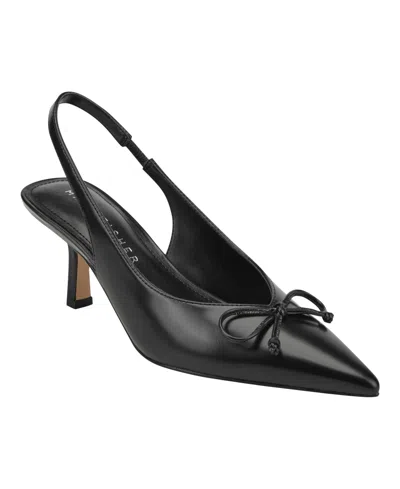 Marc Fisher Ltd Women's Gretel Slingback Kitten Heel Pumps In Black