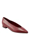 Marc Fisher Ltd Gunner Pointed Toe Flat In Dark Red