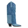Marc Fisher Ltd Harlo Foldover Shaft Pointed Toe Boot In Blue