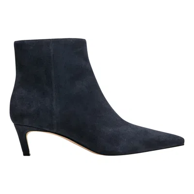Marc Fisher Ltd Women's Itzia Ankle Leather Bootie In Blue