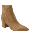 Marc Fisher Ltd Women's Jarli Block Heel Dress Booties In Medium Natural Suede