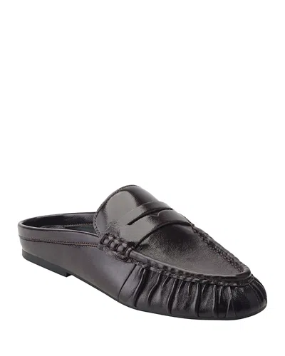 Marc Fisher Ltd Women's Jaynie Leather Mules In Dark Red