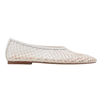 Marc Fisher Ltd Women's Jazlyn Mesh Ballet Flat In White
