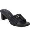 Marc Fisher Ltd Women's Jazmine Woven Slip-on Sandals In Black