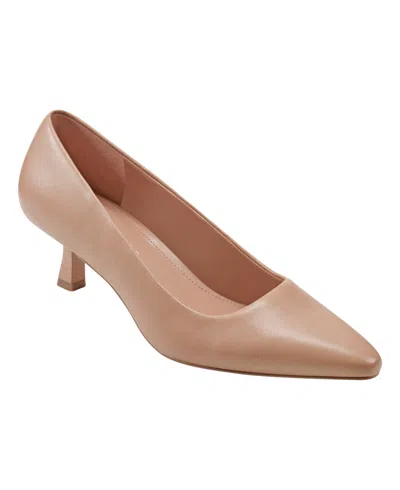 Marc Fisher Ltd Women's Kendri Pointy Toe Slip-on Dress Pumps In Light Natural Leather
