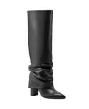 Marc Fisher Ltd Lalita Knee High Boot In Black Leather