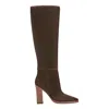 Marc Fisher Ltd Women's Lannie Dress Leather Boot In Brown