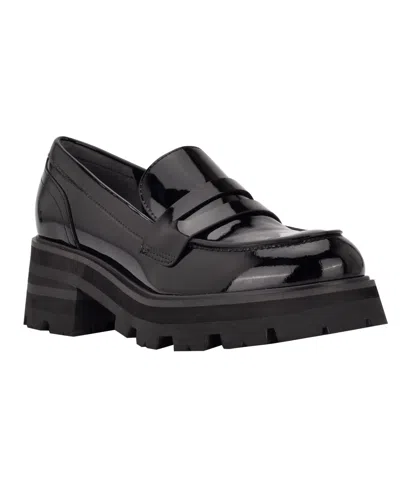 MARC FISHER LTD WOMEN'S LATIKA SLIP-ON LUG SOLE LOAFERS