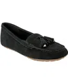 Marc Fisher Ltd Women's Layney Casual Slip-on Tassel Loafers In Black Suede