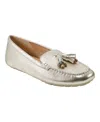 Marc Fisher Ltd Layney Driving Loafer In Gold Leather