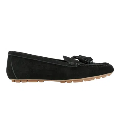 Marc Fisher Ltd Women's Layney Casual Tassle Leather Loafer In Black