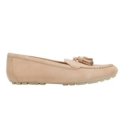 Marc Fisher Ltd Women's Layney Casual Tassle Leather Loafer In Neutral