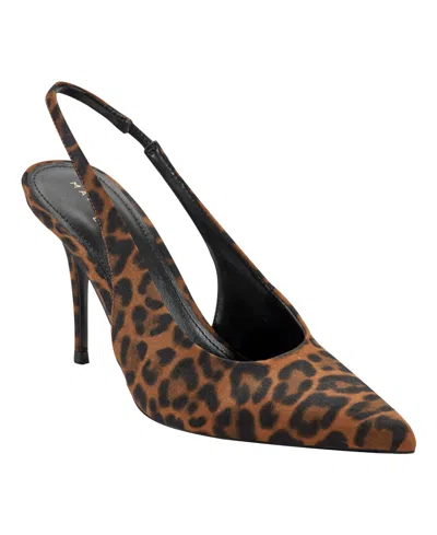 Marc Fisher Ltd Women's Leynne Slingback Stiletto Pumps In Brown
