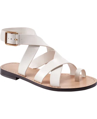 Marc Fisher Ltd Women's Lollie Strappy Toe Loop Flat Sandals