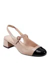 Marc Fisher Ltd Women's Martie Block Heel Mary Jane Pumps In Medium Natural